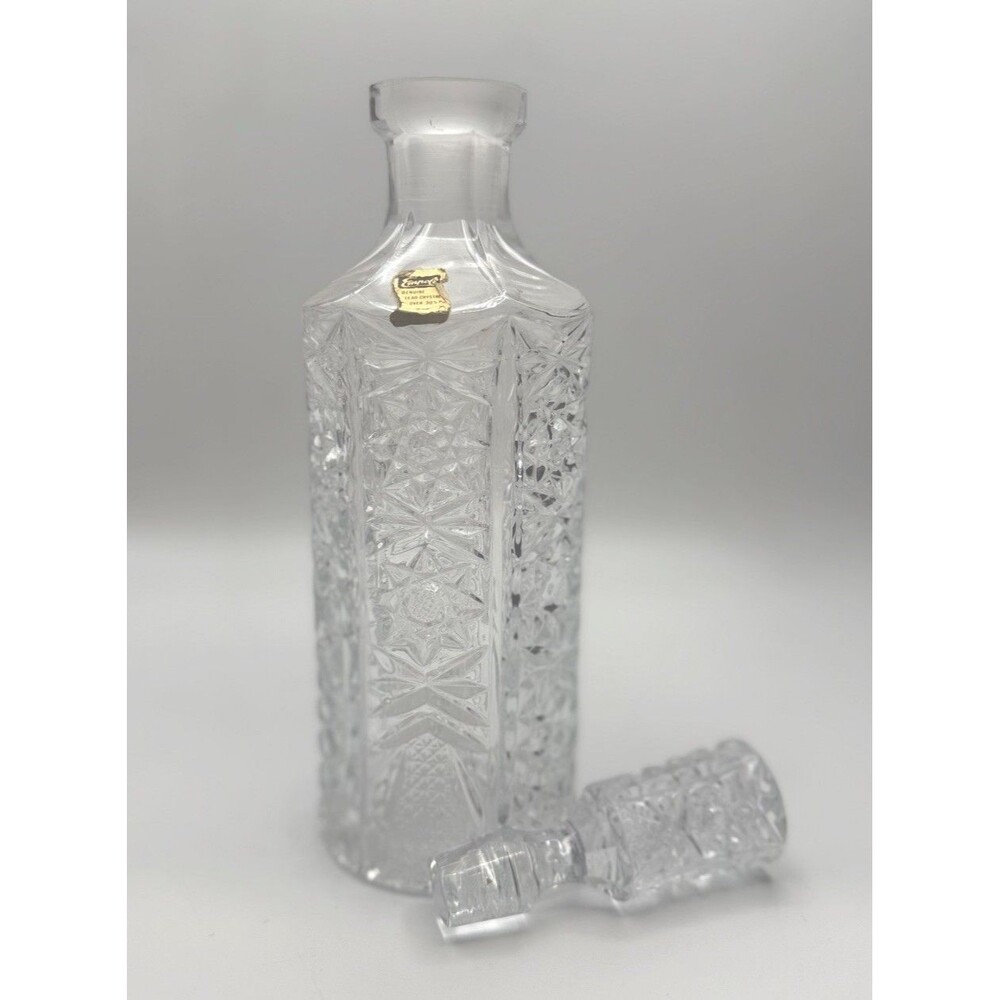 Vintage Empoli Italian Lead Crystal Decanter Stopper 30% PbO Barware